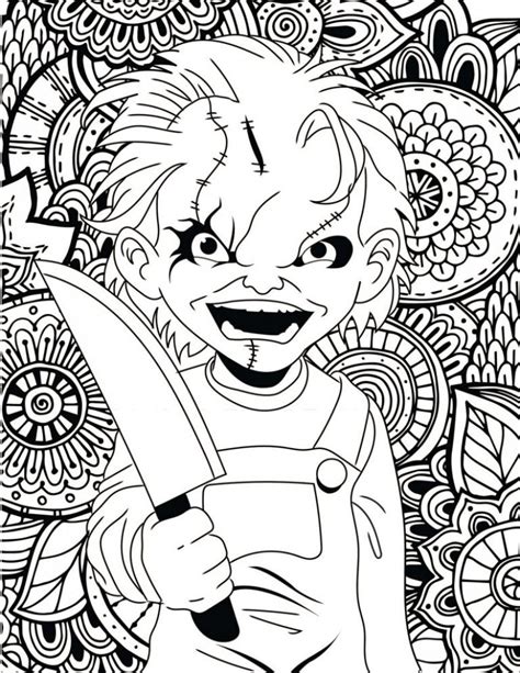 horror coloring pages|horror movie printable coloring pages.